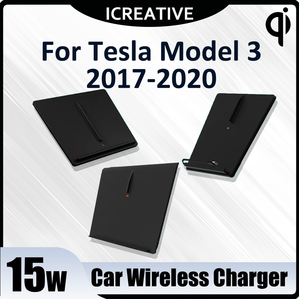 Wireless Phone Charger Pad - Kablosuz araba şarjı Tesla Model 3