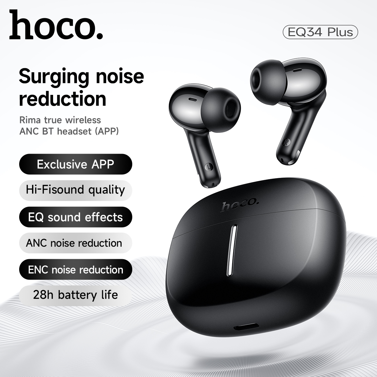 Earbuds Anc Wireless - HOCO ANC Aktif Gürültü Engelleme Özellikli