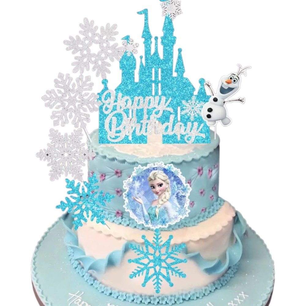Elsa Gadget - 2026 8 Parça Frozen Kek Süsleri