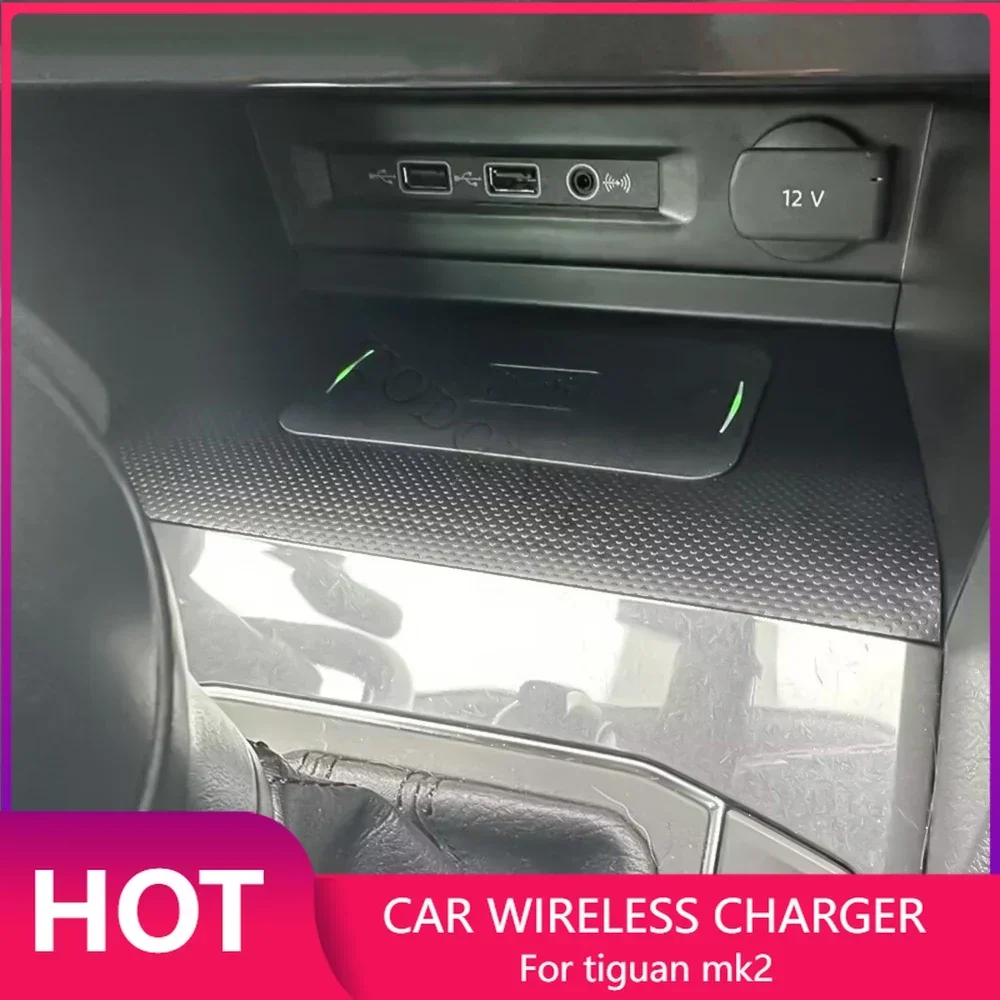 Wireless Phone Charger Pad - Volkswagen Tiguan MK2 Allspace Tharu 2017-2021