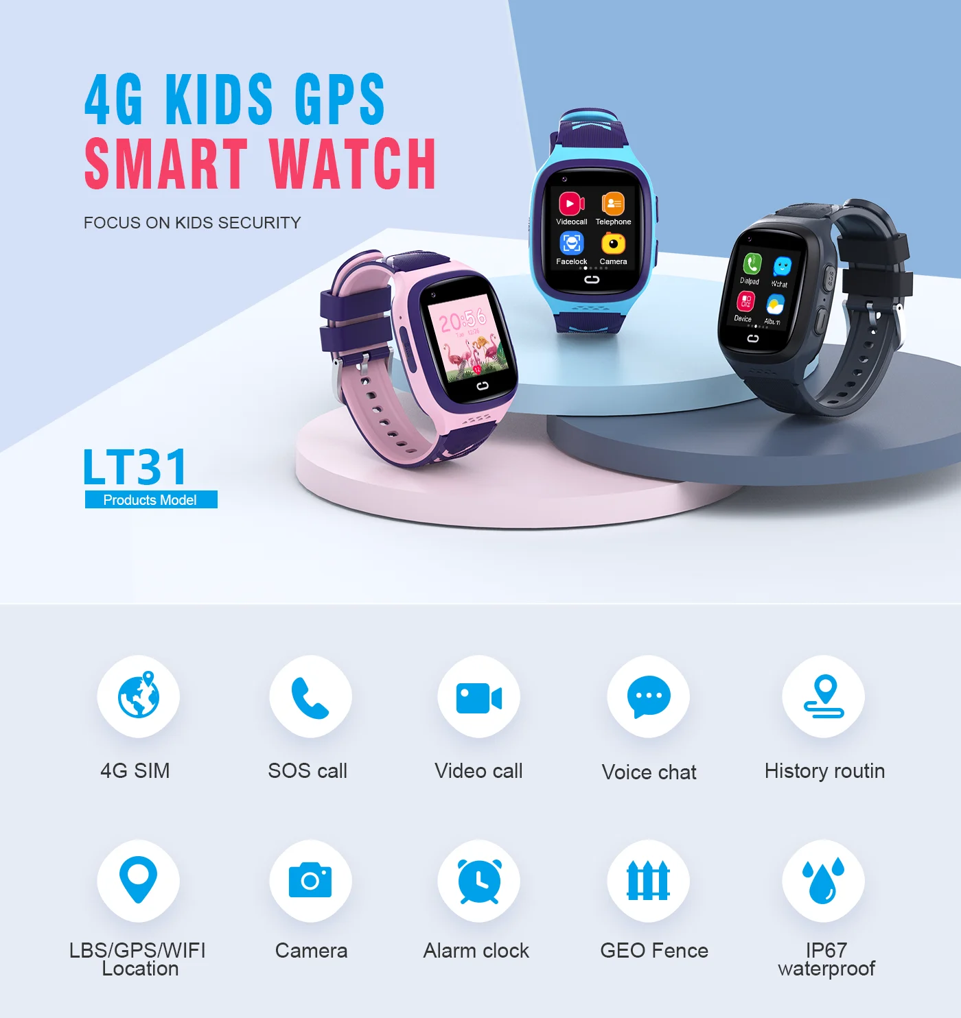4G Çocuk Akıllı Saati SOS Su G - Smart Watch Kids incelemesi ve fiyatı